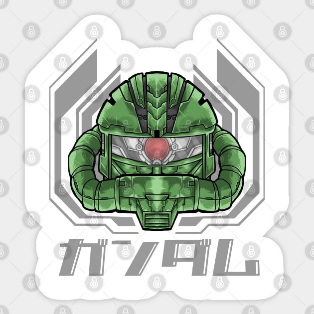 MS-06 ZAKU Sticker by Amartwork